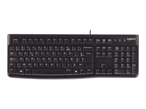 Logitech K120 Business, USB Tastatur, kabelgebunden, Französisch, Schwarz