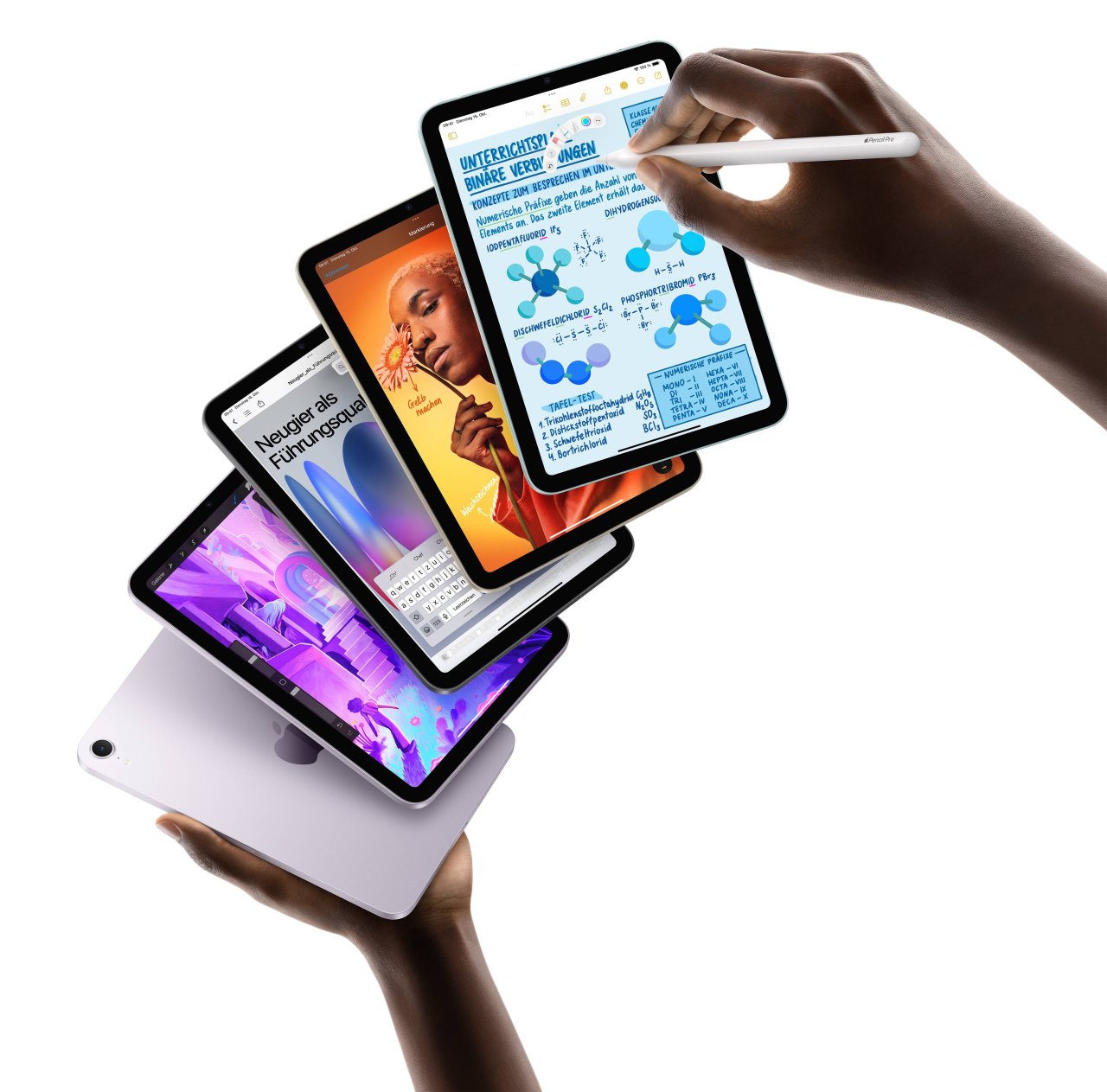 iPad mini A17 Pro Violett 8,3" 512GB 15 - 45 W USB PD Wi-Fi