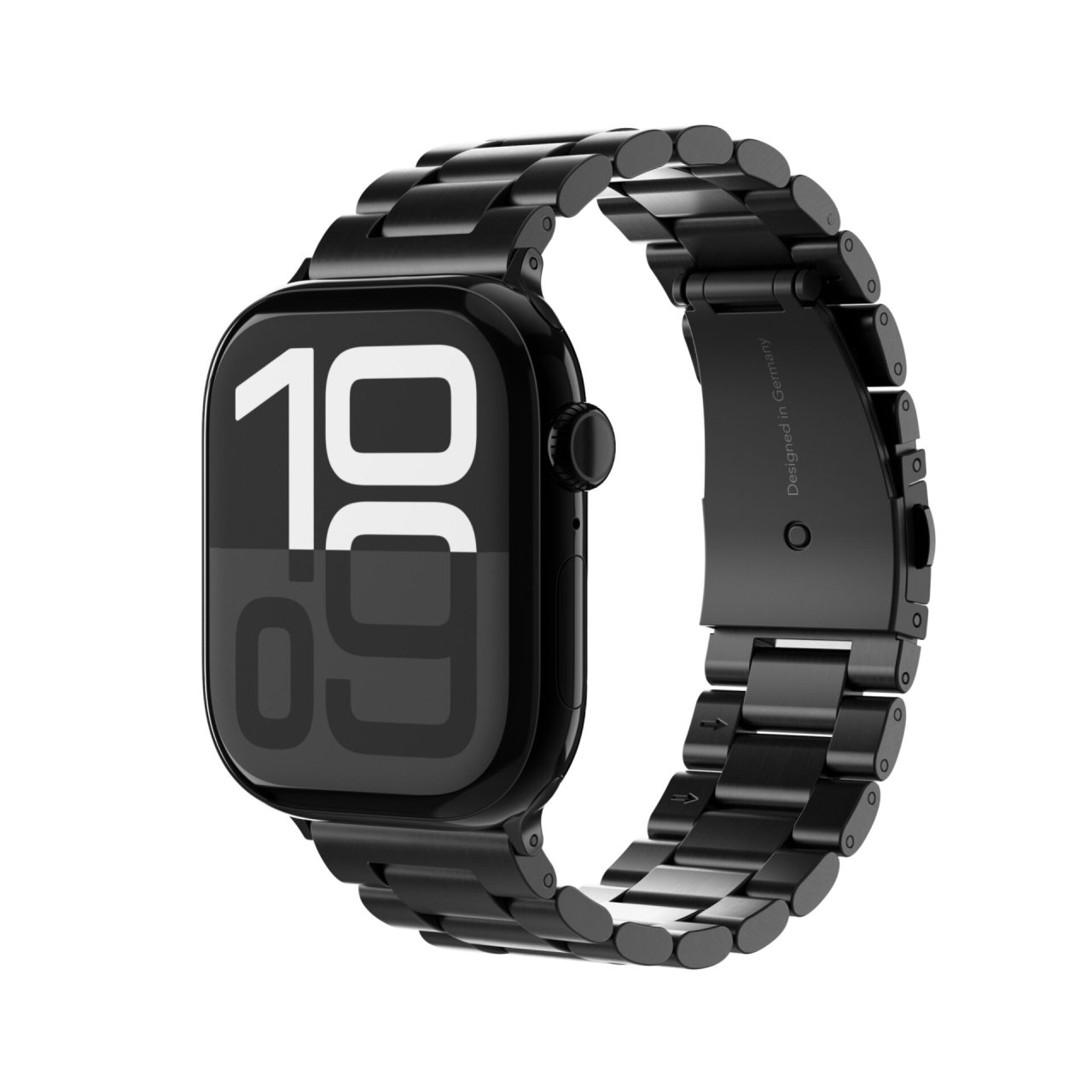 Vonmählen Link Band 2 für Apple Watch Schwarz 38/40/41/42mm (Series 10/11) Edelstahl