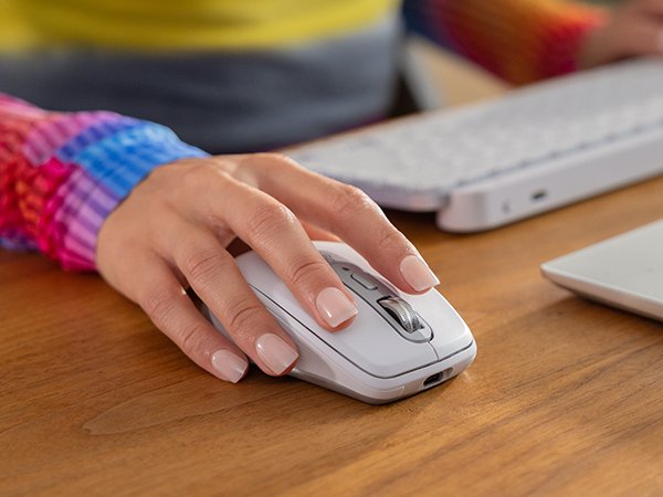 Logitech MX Anywhere 3S für Business Hellgrau Bluetooth Kabellos via USB