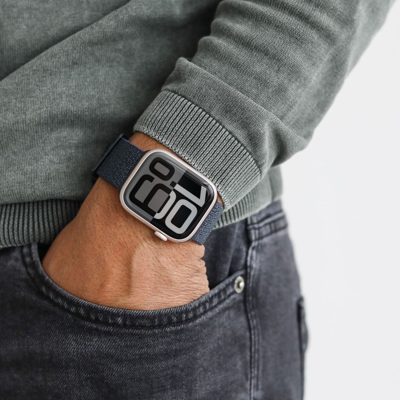 Vonmählen Fitness Loop 2 für Apple Watch Navy 38/40/41/42mm (Series 10/11) Nylon