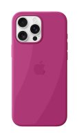 Apple iPhone 16 Pro Max Silikon Case mit MagSafe Fuchsia