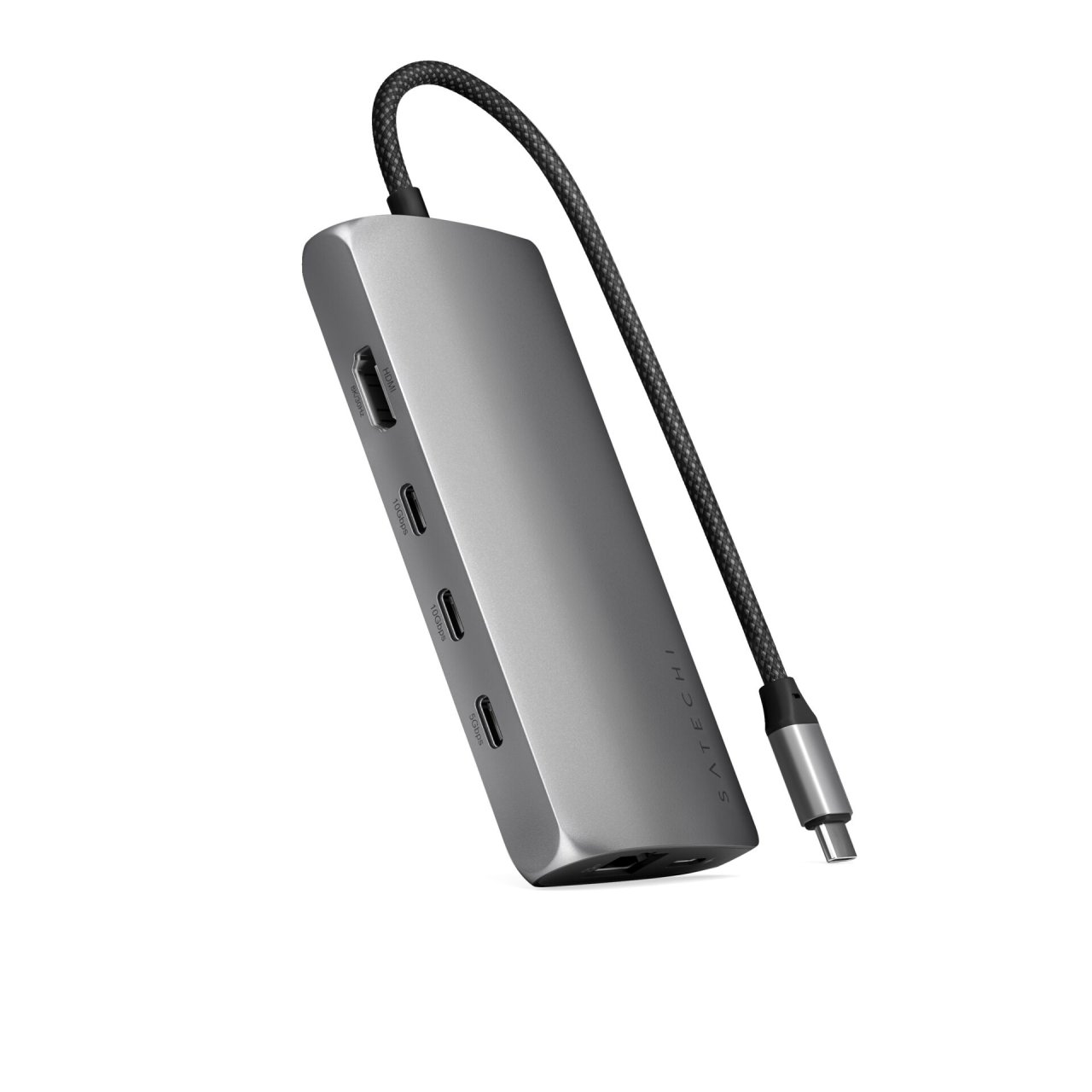 Satechi USB-C V3 Multi-Port Hub (8 in 1) Space Grau USB-C 100W 8 in 1
