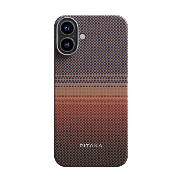 Pitaka Tactile Woven Case aus kratzfester Aramidfaser für Apple iPhone 16, MagSafe-kompatibel, mit 3