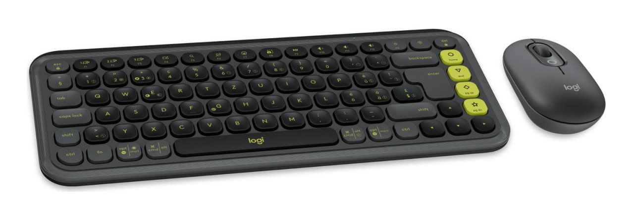 Logitech POP ICON COMBO Schweiz Grafit/Grün Schweiz Bluetooth