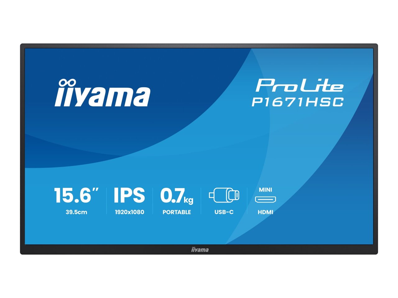 Iiyama ProLite P1671HSC-B1 15.6" LED-Monitor