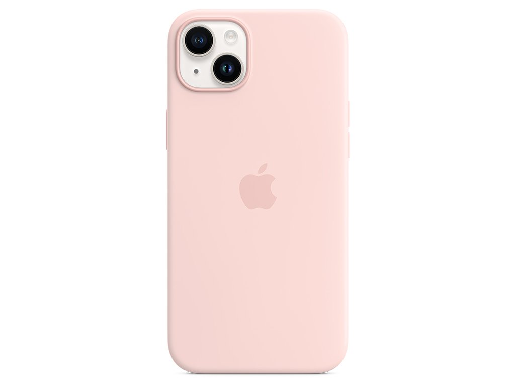 Apple iPhone 14 Plus Silikon Case mit MagSafe, Kalkrosa – Zustand: wie neu