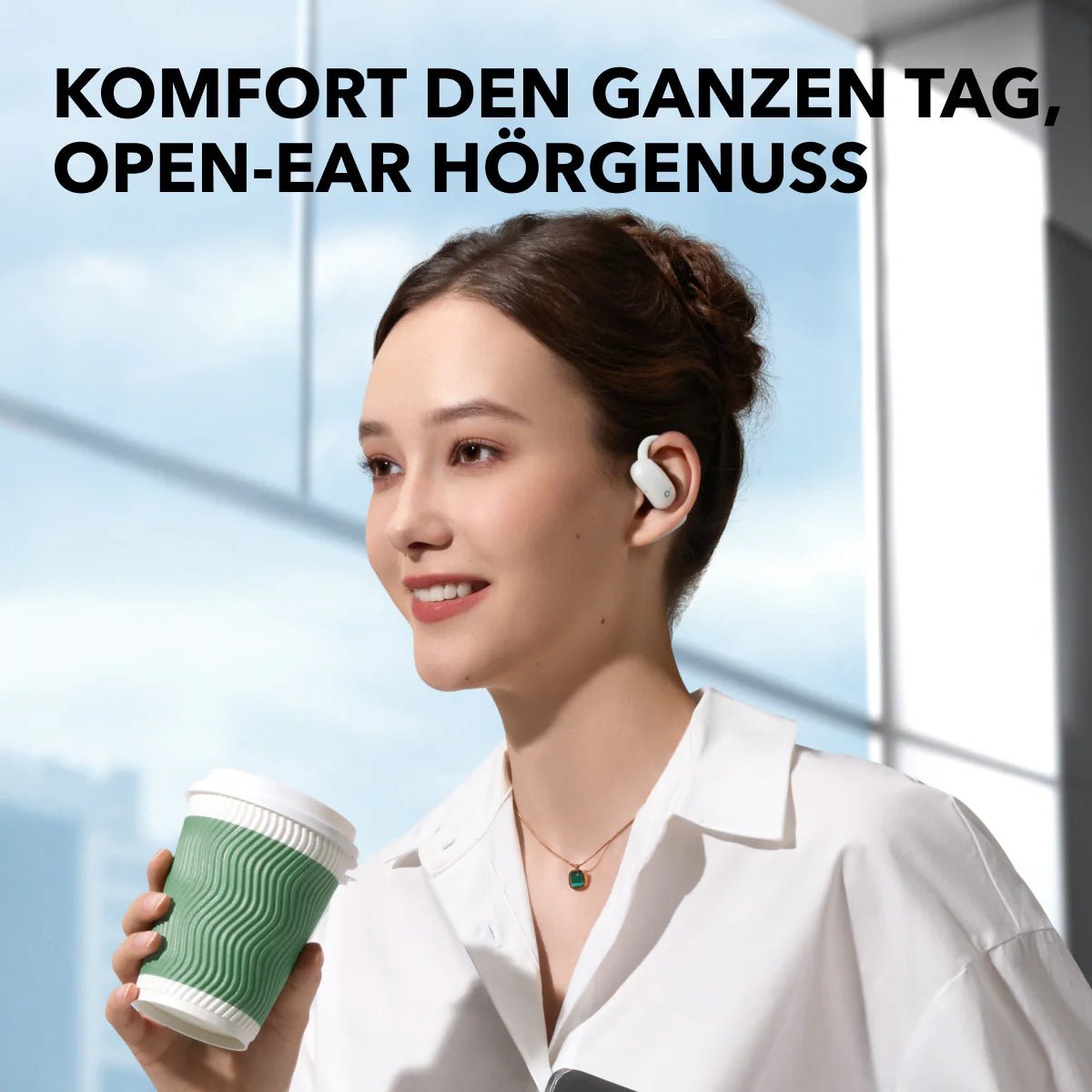 Soundcore AeroFit 2 Kopfhörer Weiß Open-Ear Kabellos