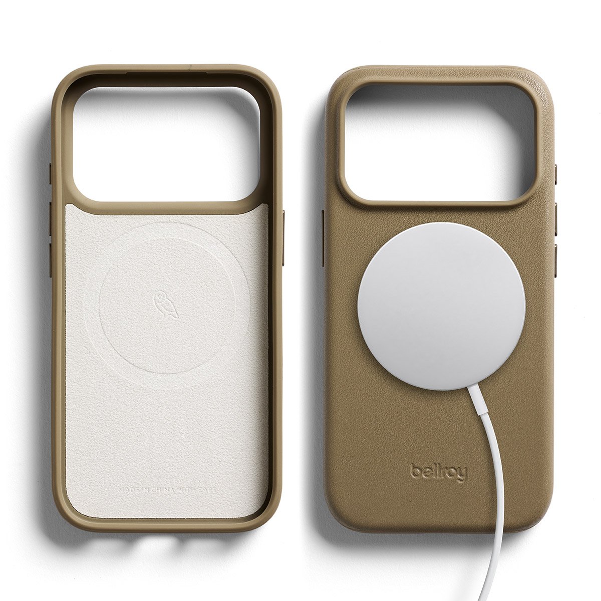 Bellroy Leder Case für iPhone 17 Pro Khaki iPhone 17 Pro Leder