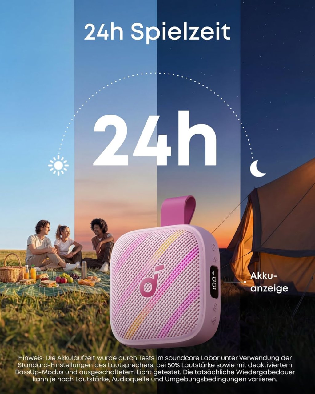 Anker Soundcore Boom Go 3i Pink Kabellos