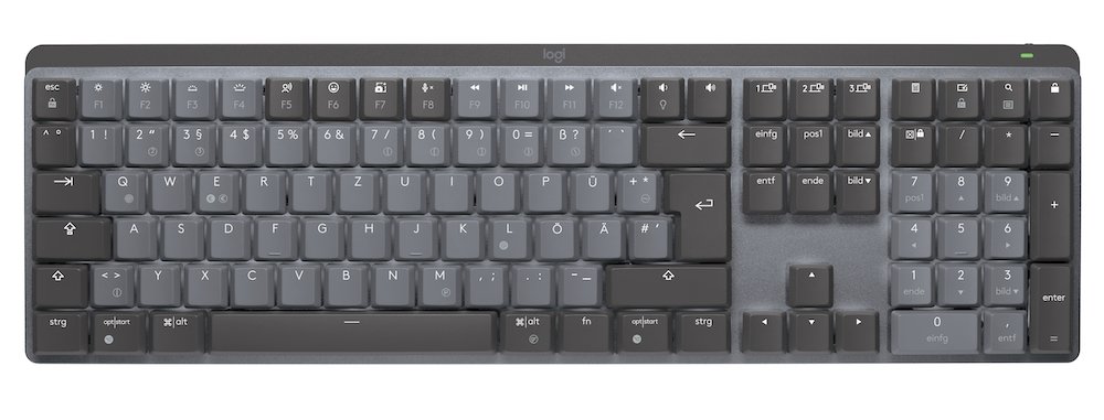 Logitech MX Mechanical Grafit Clicky Deutsch Bluetooth Kabellos via USB