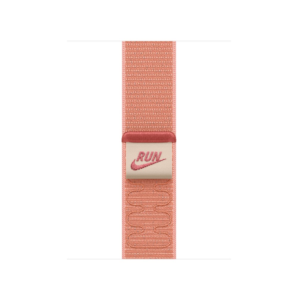 Apple Nike Sport Loop für Apple Watch Alpenglow Pink 42mm (Series 10/11) One Size (130-200 mm Umfang) Nylon Polyester Elastan