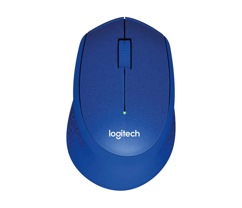 Logitech M330 SILENT PLUS Blau Kabellos via USB-Empfänger