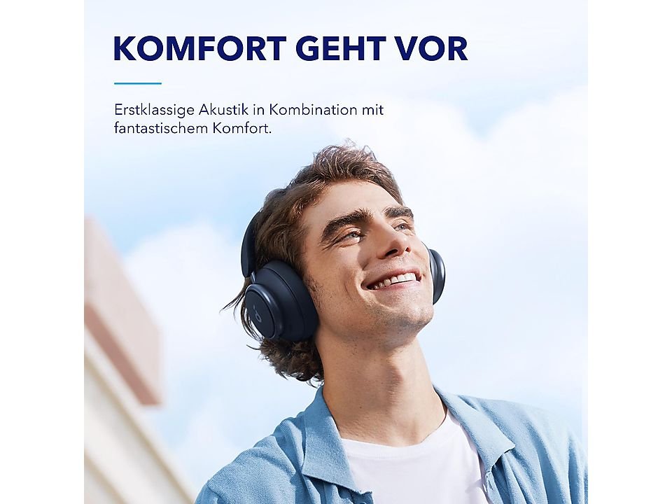Soundcore Space Q45 Over-Ear Kopfhörer Marineblau Over-Ear Kabellos
