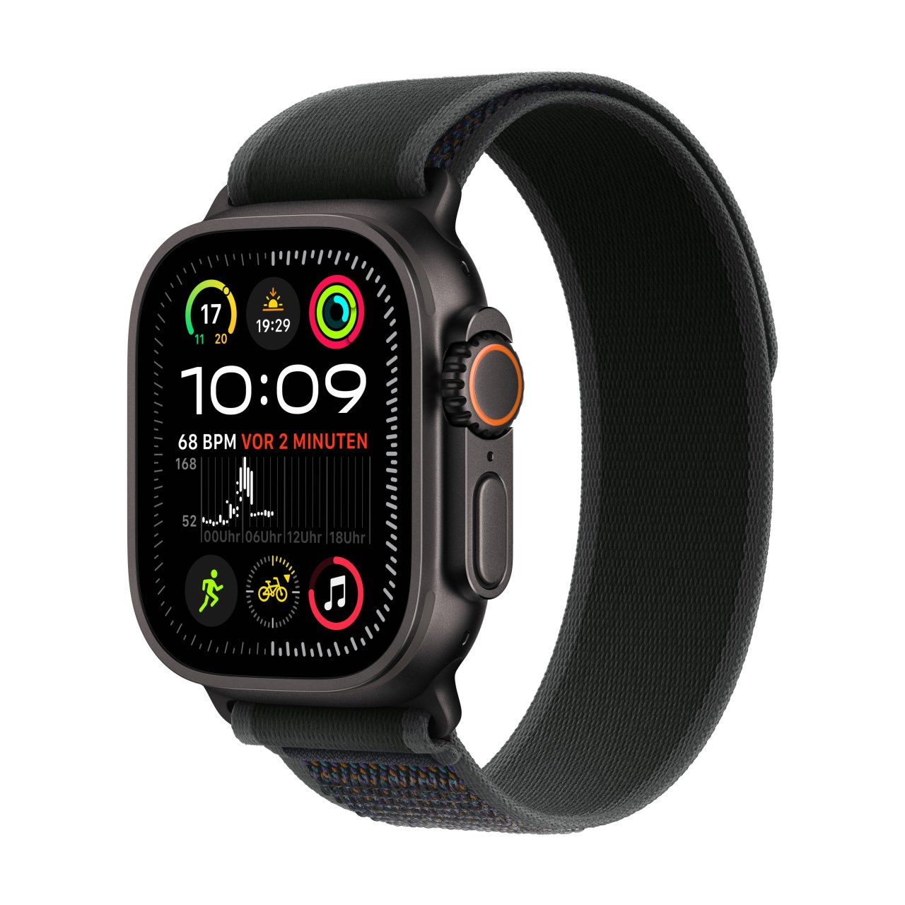 Apple Watch Ultra 2 Titan Schwarz, 49mm, GPS + Cellular, S/M (130-180 mm Umfang) – Zustand: wie neu