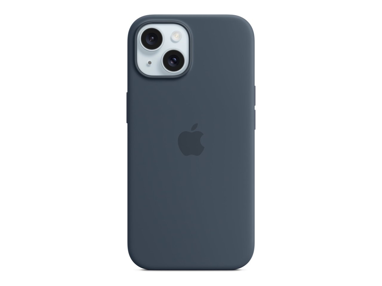 Apple iPhone 15 Silikon Case mit MagSafe Sturmblau iPhone 15 Silikon