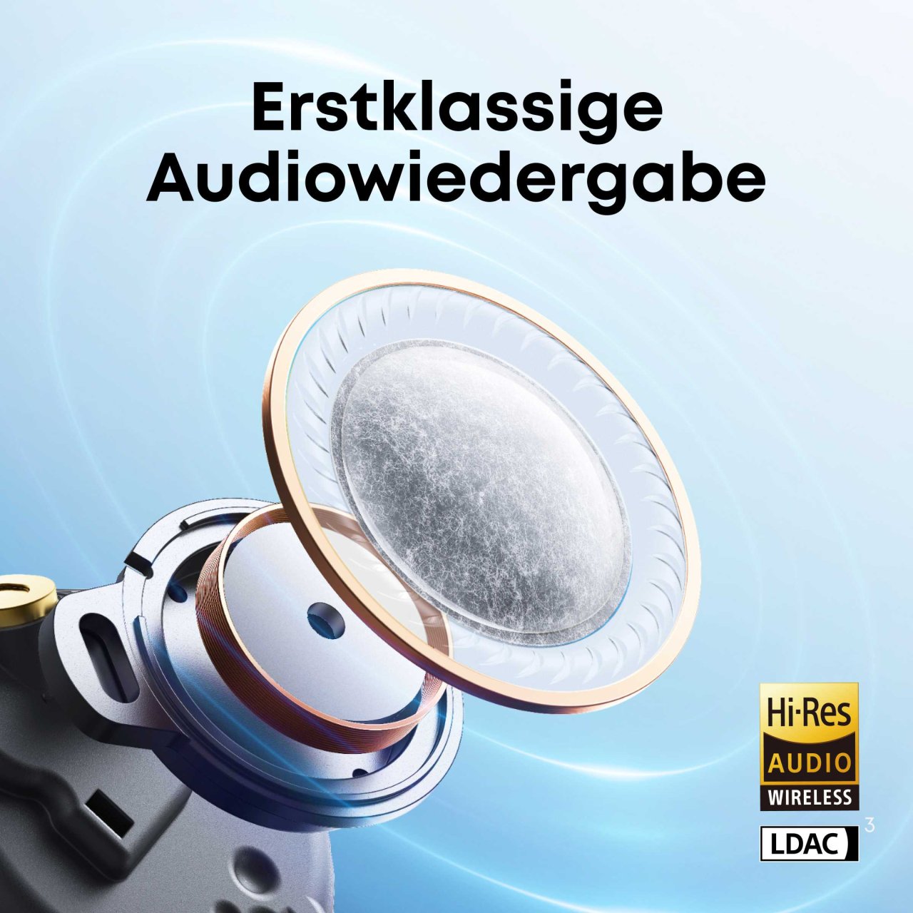 Soundcore Liberty 5 True Wireless Dolby 3D-Audio Kopfhörer Blau In-Ear Kabellos