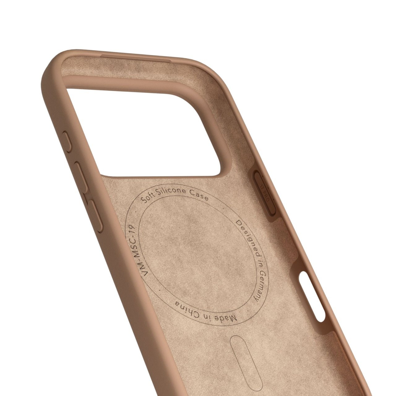 Vonmählen Soft Silikon Case für iPhone 17 Pro Dark Cream iPhone 17 Pro Silikon