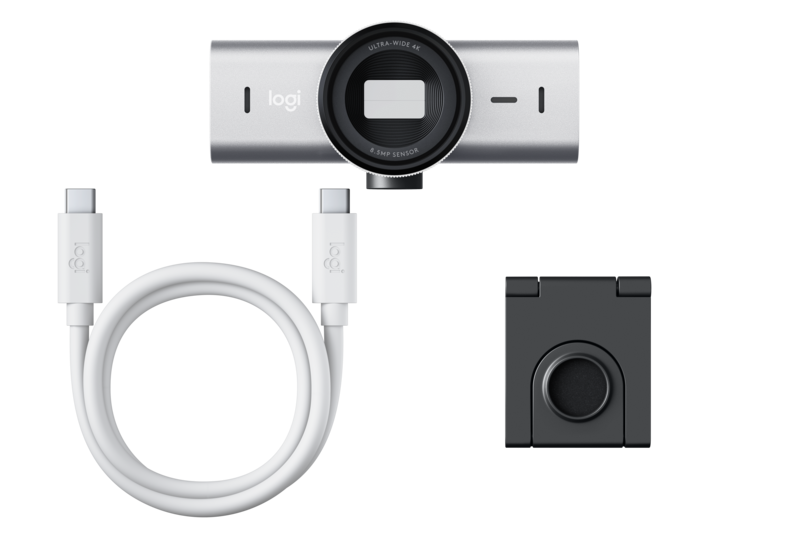 Logitech MX Brio 4K Webcam Hellgrau 3840 x 2160 (4K UHD) USB-C Kabelgebunden