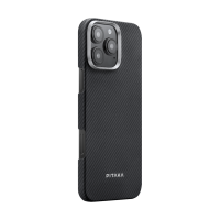 Pitaka ultra slim Hülle für iPhone 16 Pro Max Schwarz/Grau