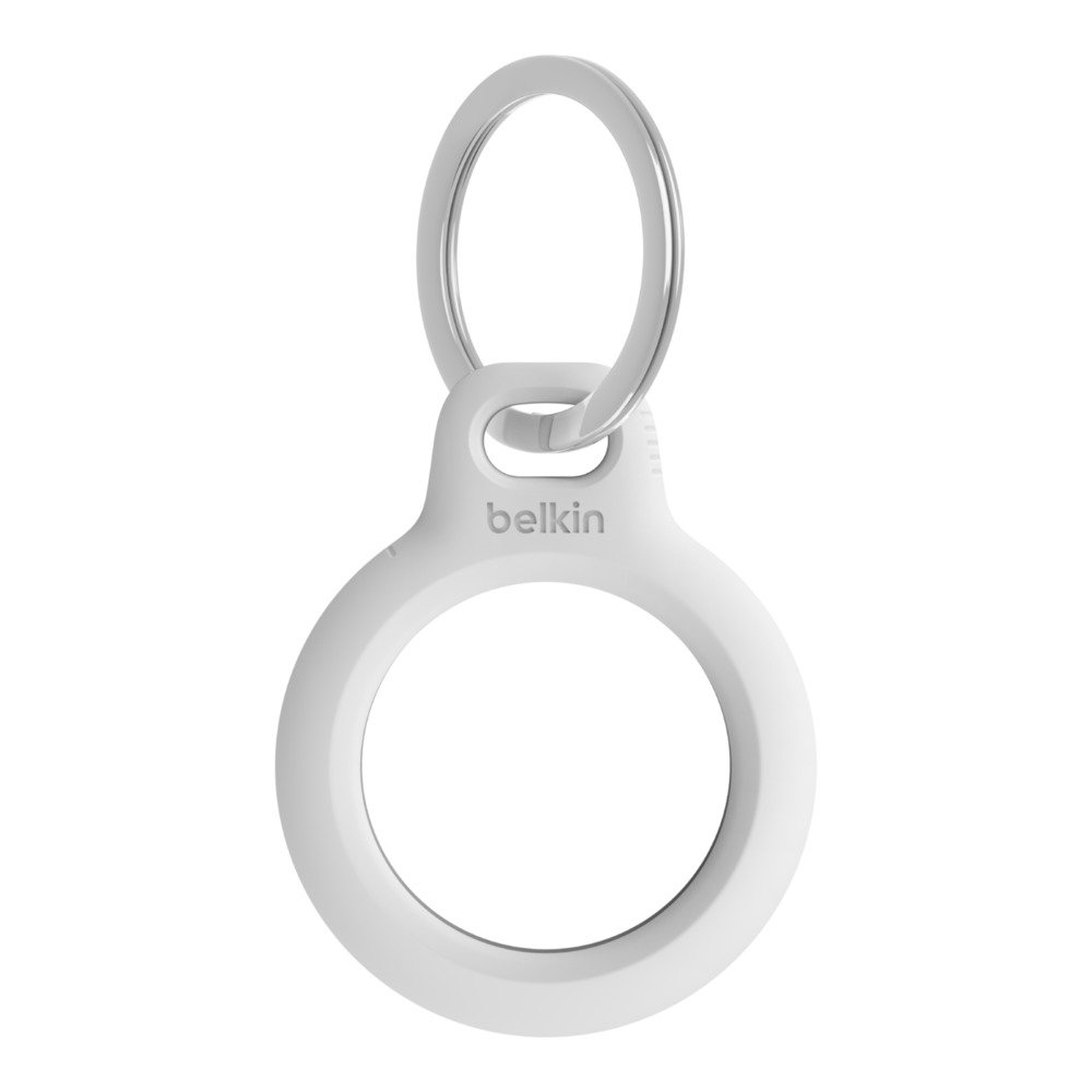 Belkin Anhänger mit Schlüsselring für AirTag Weiß AirTag Polycarbonat