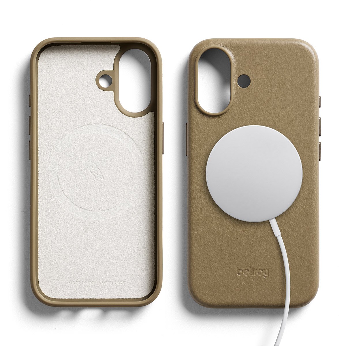 Bellroy Leder Case für iPhone 17 Khaki iPhone 17 Leder