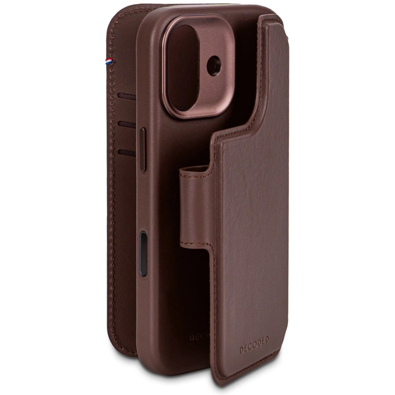 Decoded Detachable Wallet mit MagSafe für iPhone 17 Braun iPhone 17 Leder