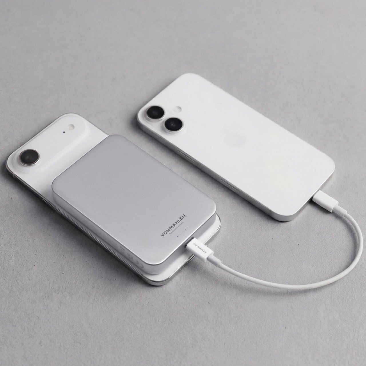 Vonmählen Evergreen Mag QI2 Powerbank Weiß USB-C 10.000mAh