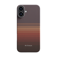 Pitaka Tactile Woven Case aus Aramidfaser mit MagSafe für iPhone 16 Sunset