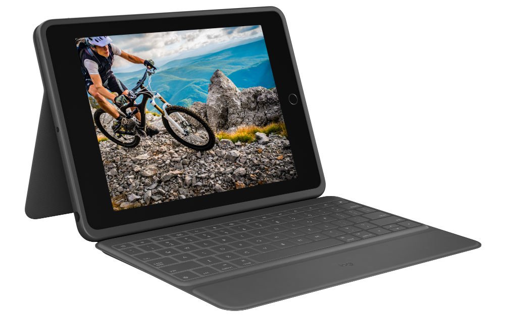 Logitech Rugged Folio für iPad 10.2" (9. Gen.) Grafit iPad 10,2" Deutsch Kabellos