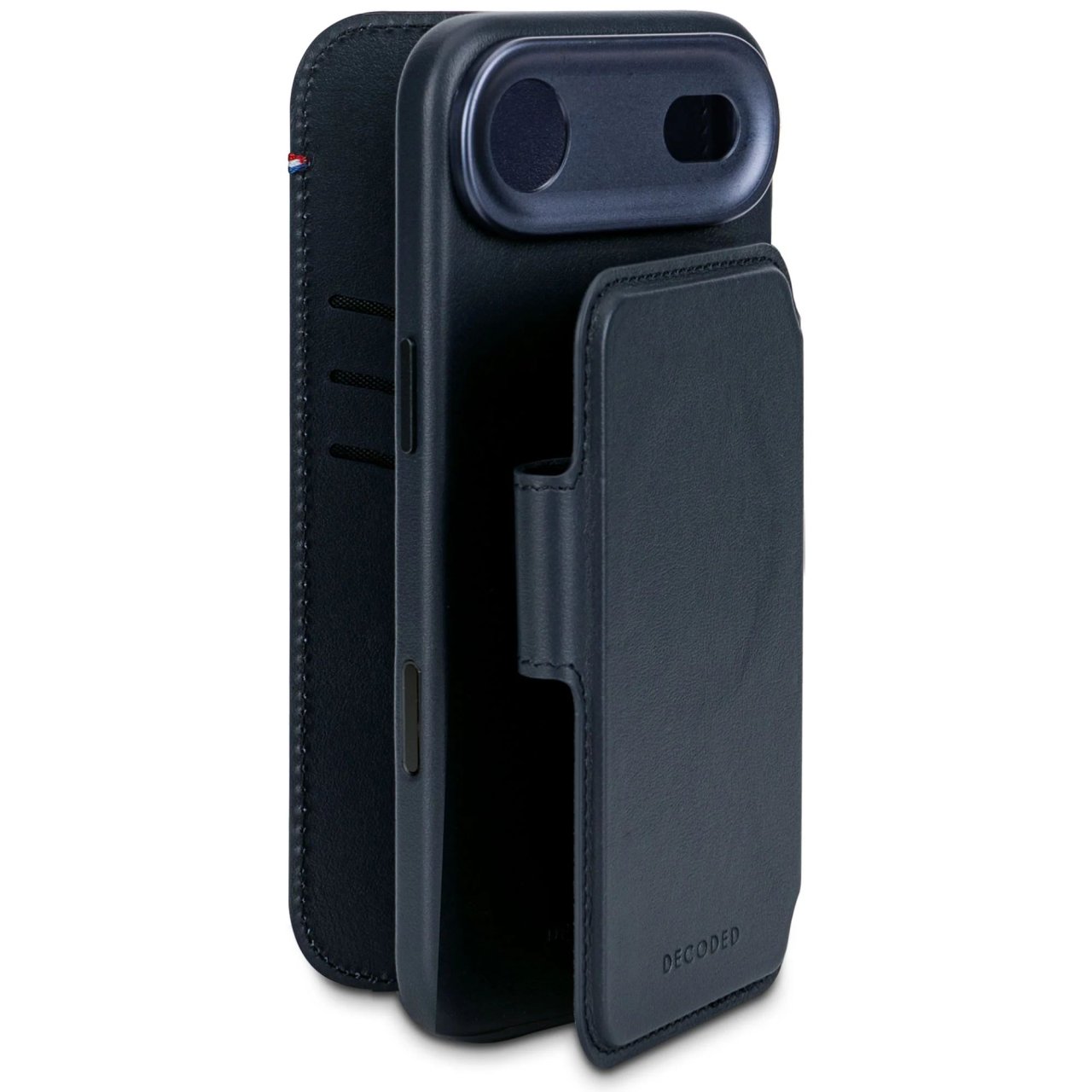 Decoded Detachable Wallet mit MagSafe für iPhone Air Navy iPhone Air Leder