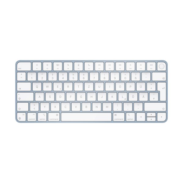 Apple Magic Keyboard mit Touch ID Blau Deutsch 2 - 3 W Bluetooth