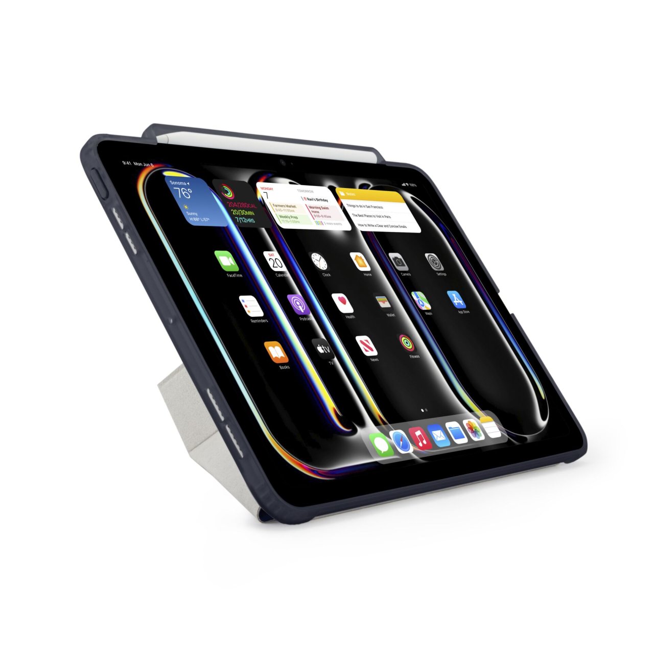 Pipetto Origami No3 Pencil Case für iPad Pro 13" (M4) Dunkelblau iPad Pro 13"