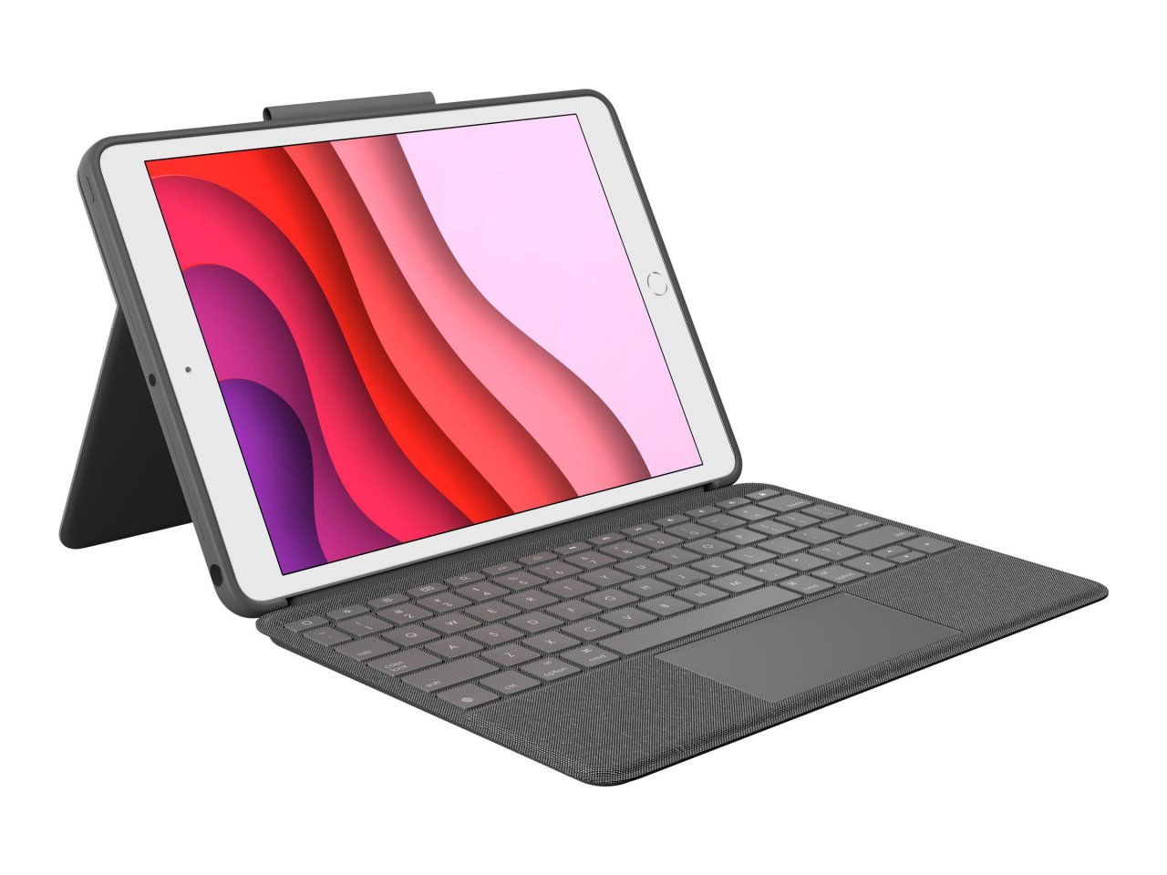 Logitech Combo Touch für iPad 10.2" (9. Gen.) Grafit iPad 10,2" Deutsch Smart Connector
