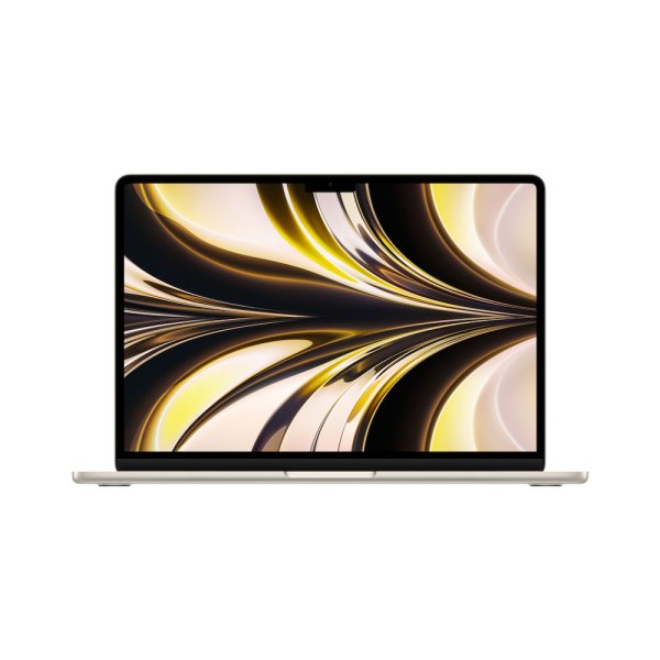 Apple MacBook Air 13", Polarstern, M2 Chip mit 8-Core CPU und 8-Core GPU und 16-Core Neural Engine, 