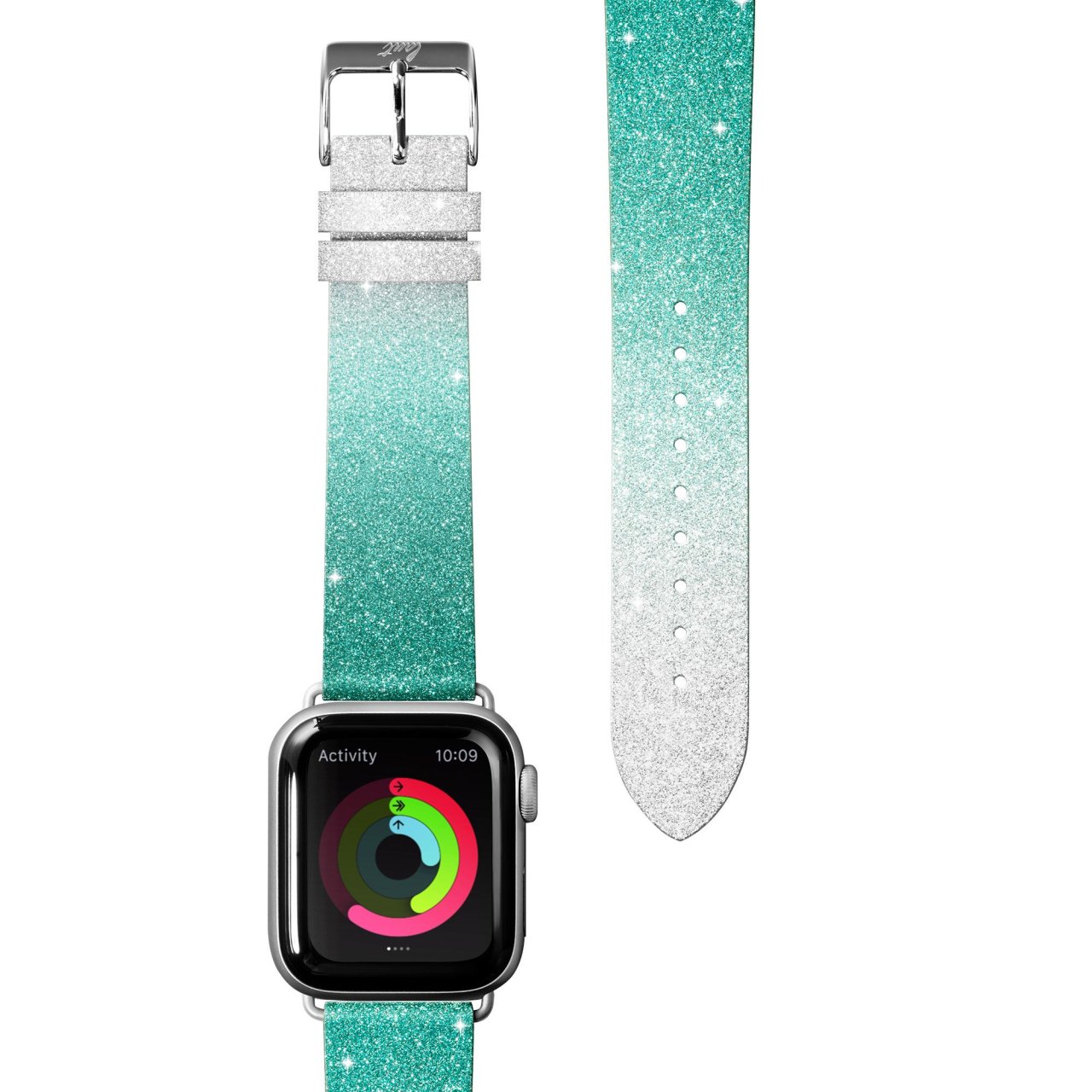 LAUT OMBRESPARKLE Leder Armband Grün 38mm 40mm 41mm 42mm (Series 10) Leder