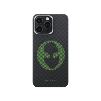 Pitaka Aries Tactile Woven Case aus Aramidfaser mit MagSafe für iPhone 15 Pro Max Alien