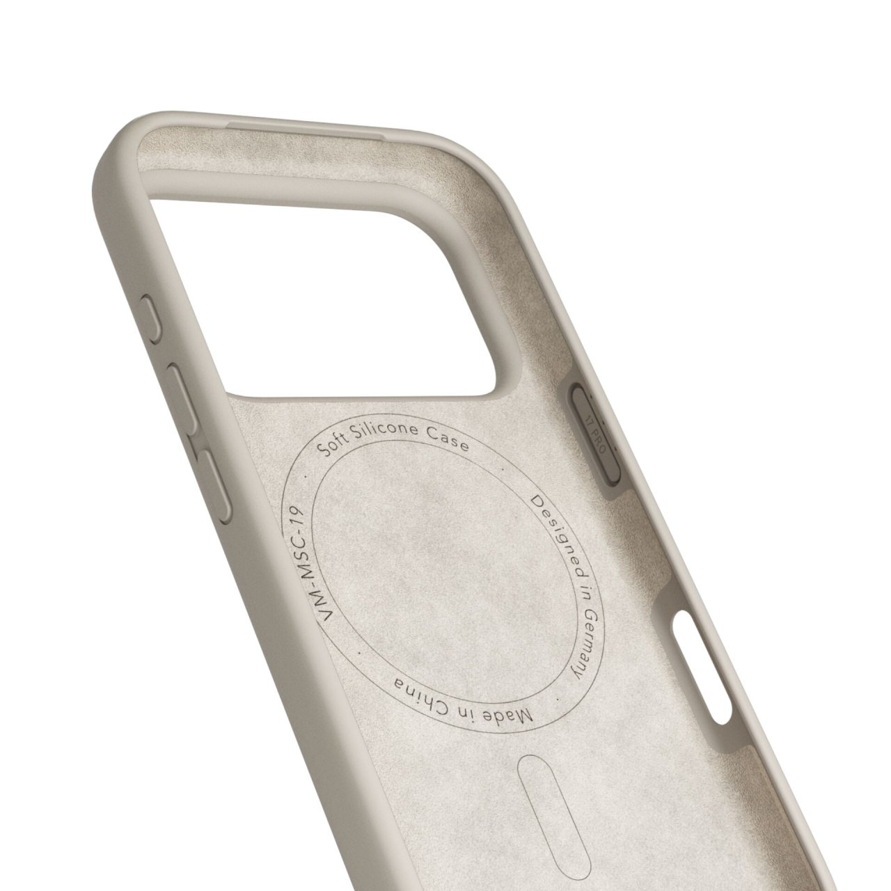 Vonmählen Soft Silikon Case für iPhone 17 Pro Max Cream iPhone 17 Pro Max Silikon