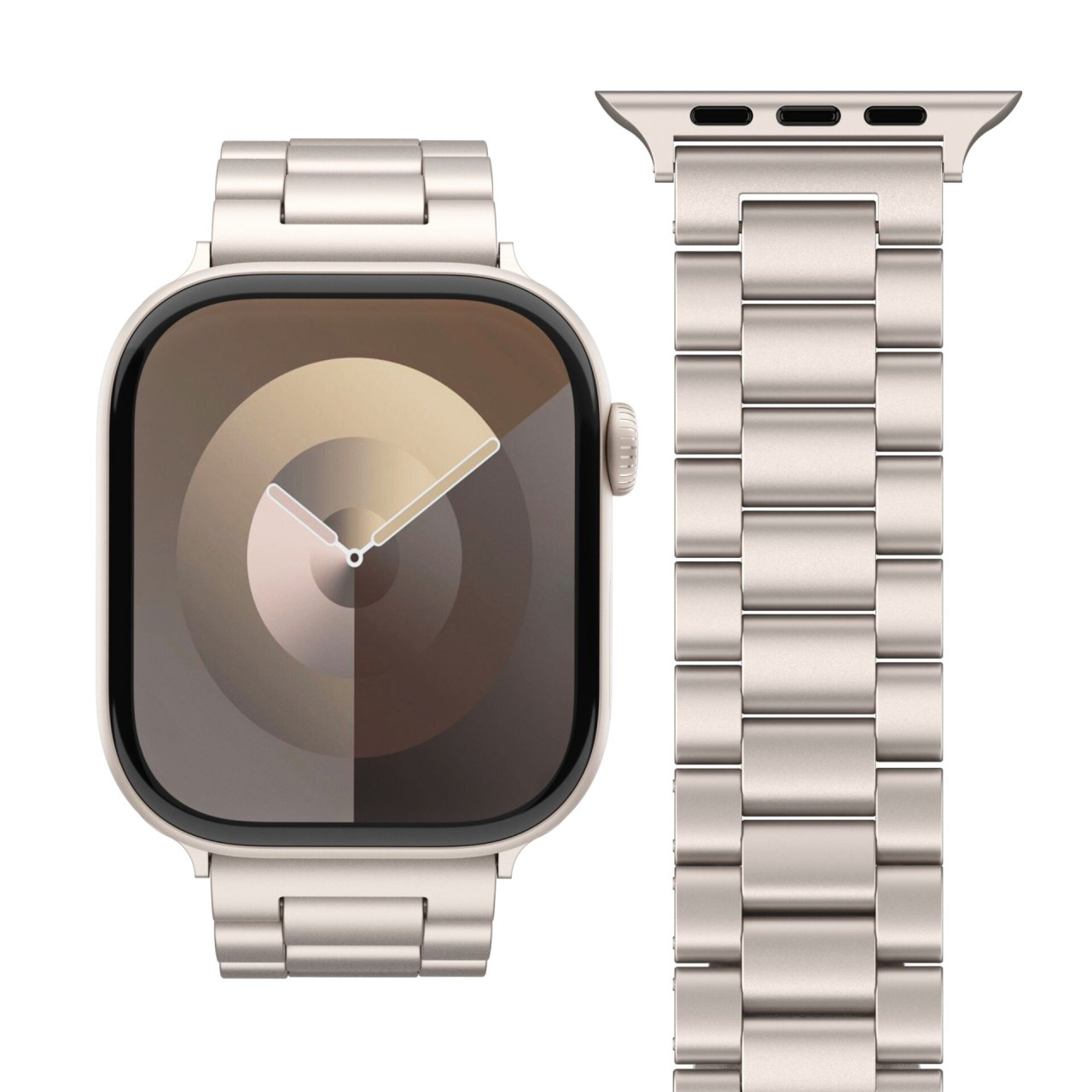 Vonmählen Link Bracelet 2 für Apple Watch Champagne 42 (Series 1/2/3)/44/45/46/49mm Edelstahl