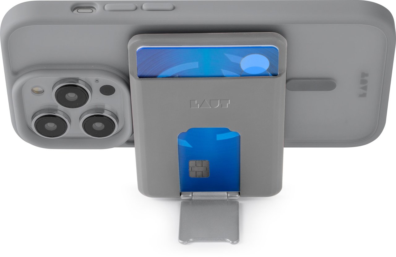 LAUT Flexi Prop MagSafe Stand Wallet für iPhone Grau iPhone 12 mini iPhone 12 Pro Max iPhone 13 mini iPhone 13 iPhone 13 Pro iPhone 13 Pro Max iPhone 12 iPhone 12 Pro iPhone 14 iPhone 14 Pro iPhone 14 Pro Max iPhone 14 Plus iPhone 15 iPhone 15 Plus iPhone 15 Pro iPhone 15 Pro Max iPhone 16 iPhone 16 Plus iPhone 16 Pro iPhone 16 Pro Max Silikon