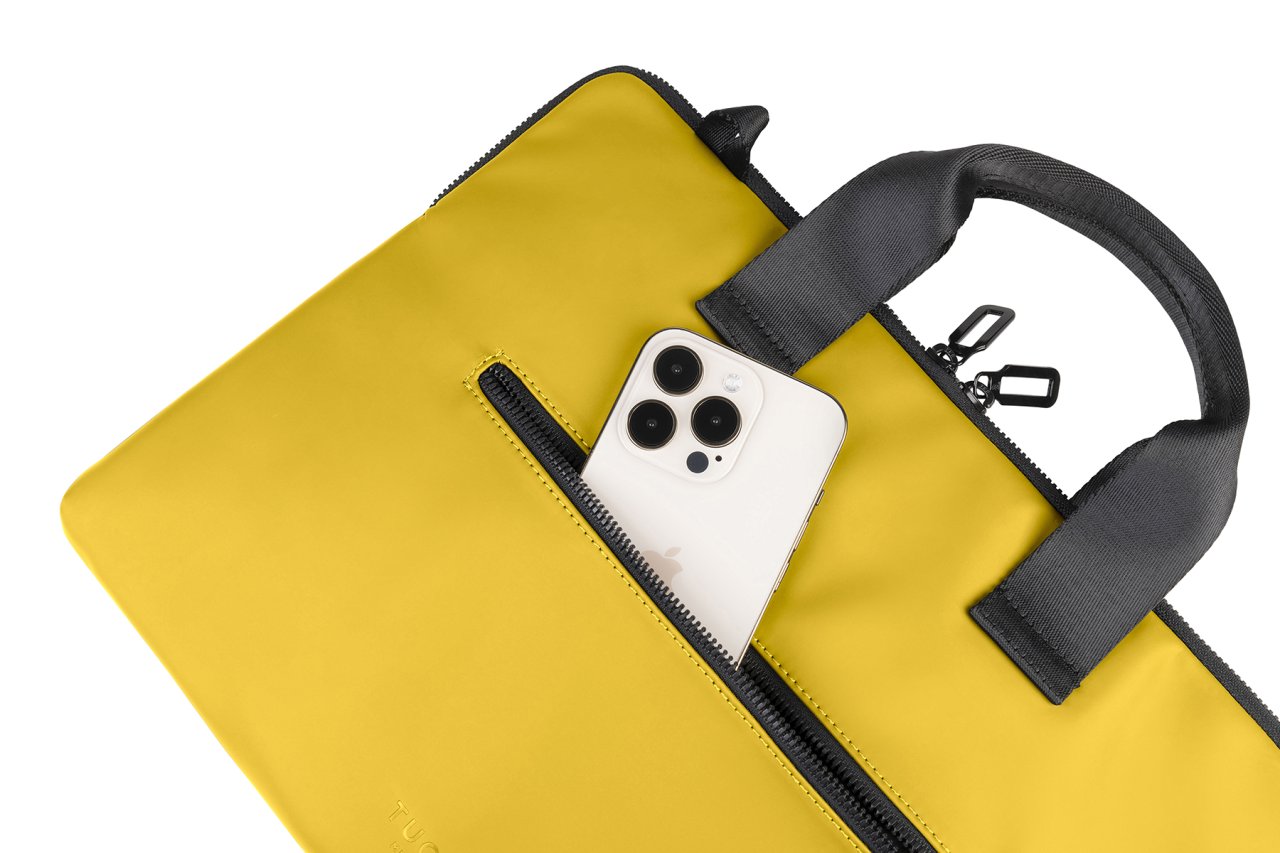 Tucano Gommo Slim Tasche Gelb 13" Notebook 14" Notebook 15" Notebook Polyurethan