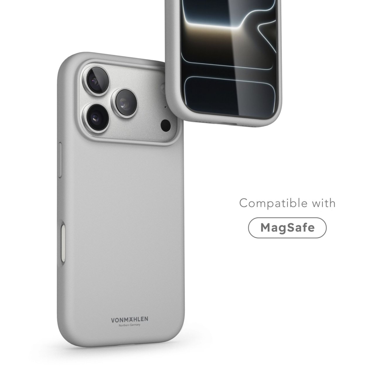 Vonmählen Soft Silikon Case für iPhone 17 Pro Light Gray iPhone 17 Pro Silikon