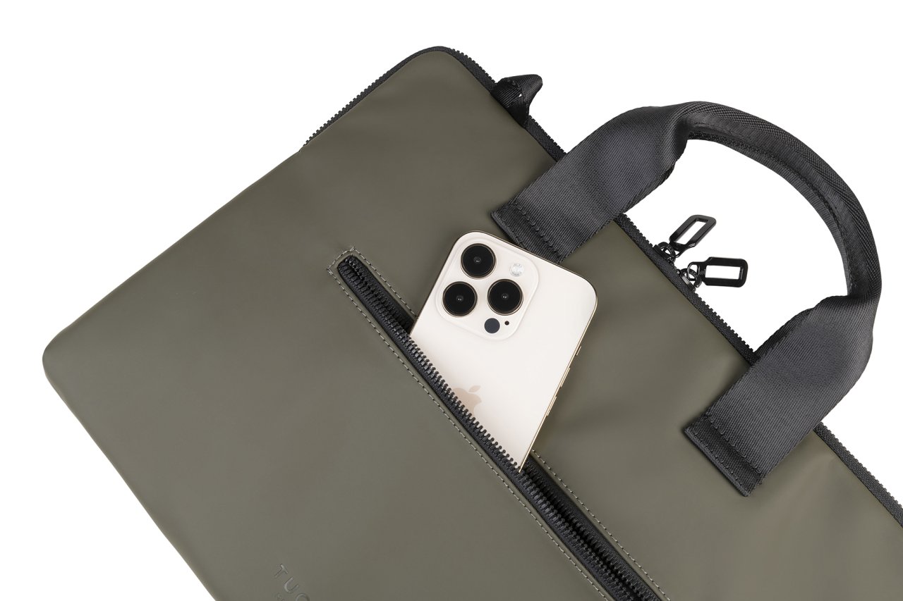 Tucano Gommo Slim Tasche Schlammgrün 13" Notebook 14" Notebook 15" Notebook Polyurethan