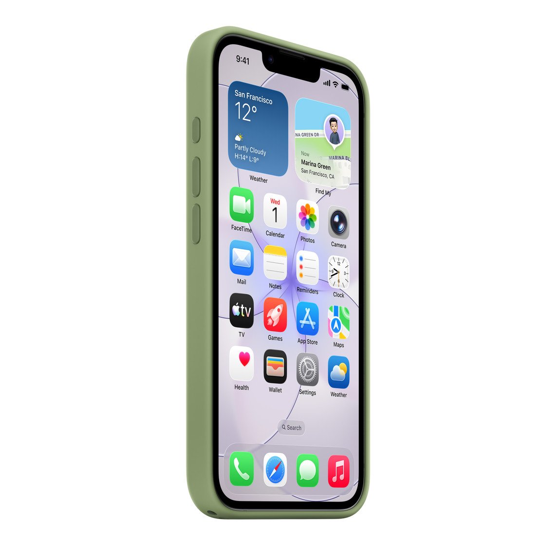 Apple iPhone 17e Silikon Case Hellmoosgrün iPhone 17e Silikon