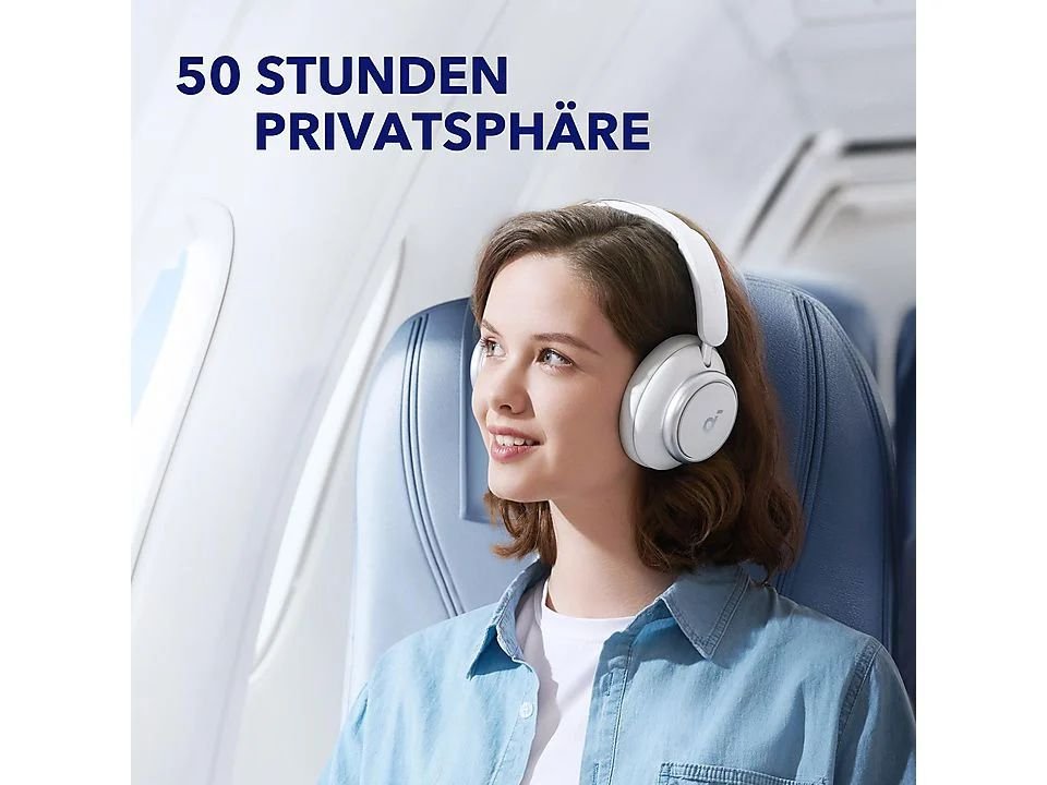 Soundcore Space Q45 Over-Ear Kopfhörer Weiß Over-Ear Kabellos