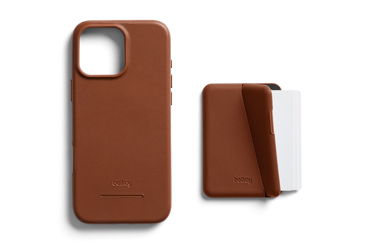Bellroy Leder Case inkl. magnetischem Wallet für iPhone 16 Pro Braun iPhone 16 Pro Leder
