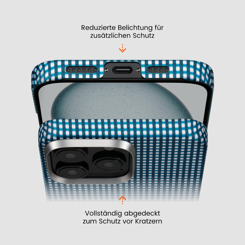 Pitaka ultra dünne Hülle aus Aramidfaser mit Magsafe für iPhone 16 Ozeanblau iPhone 16 Kunststoff Aramidfaser