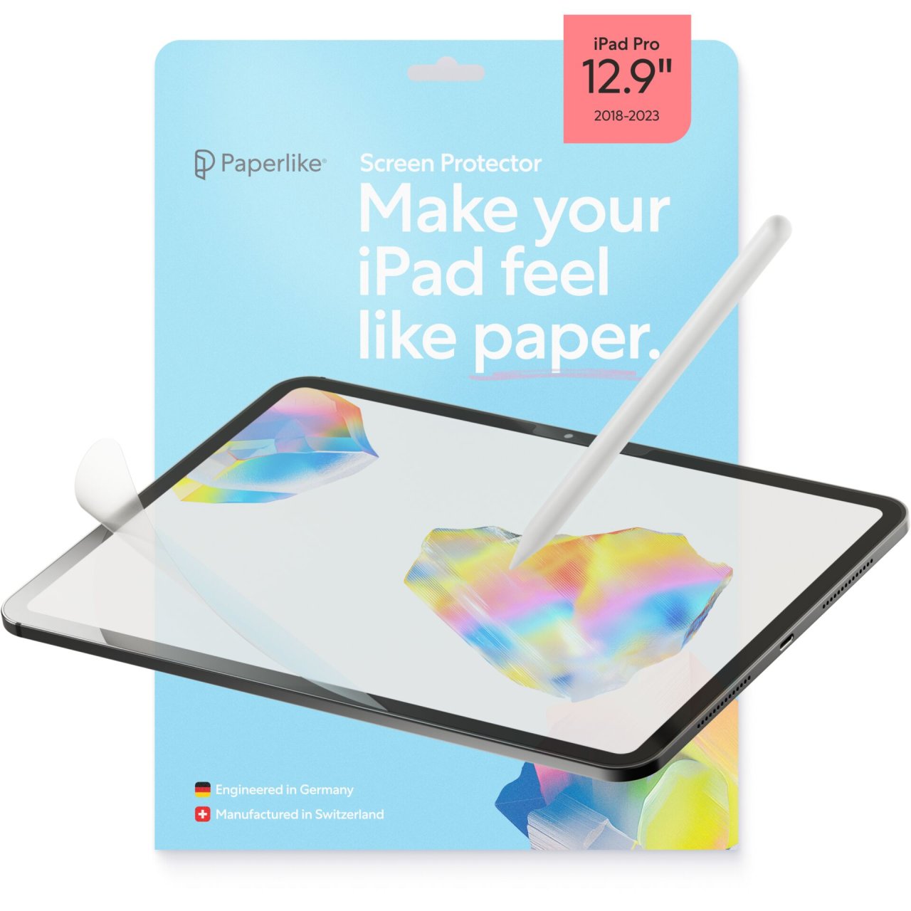 Paperlike 3 Displayschutzfolie für iPad Pro 12,9'' (3./4./5./6. Gen)