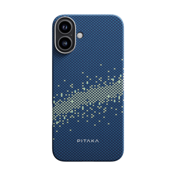 Pitaka Tactile Woven Case aus kratzfester Aramidfaser für Apple iPhone 16, MagSafe-kompatibel, mit 3