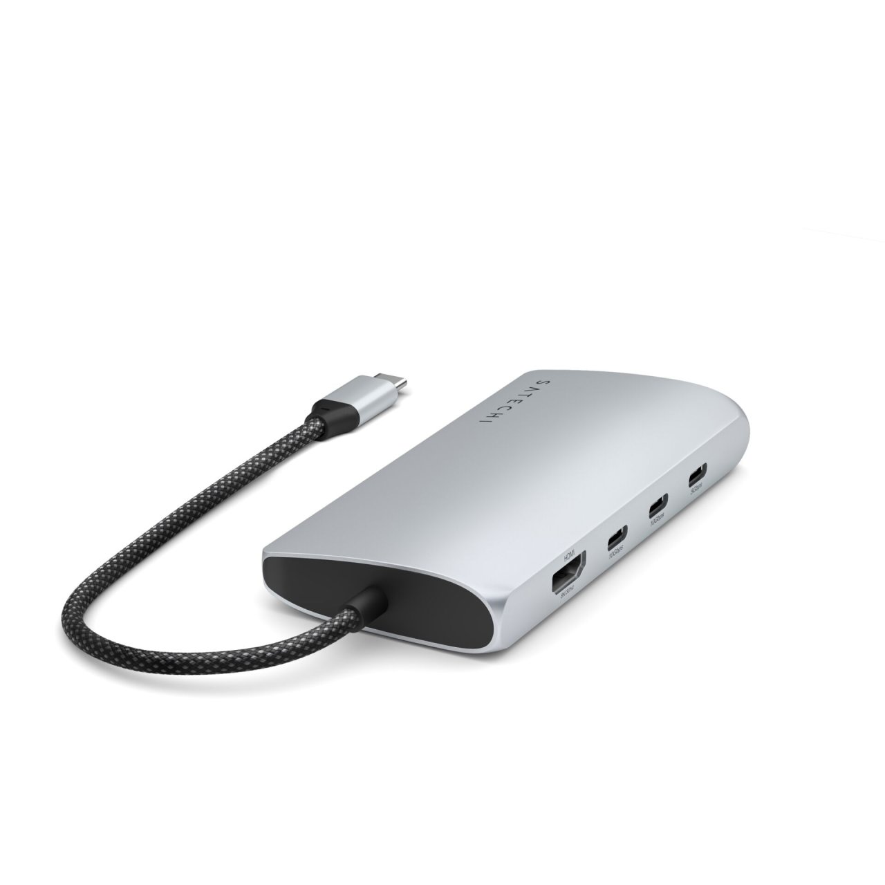 Satechi USB-C V3 Multi-Port Hub (8 in 1) Silber USB-C 100W 8 in 1